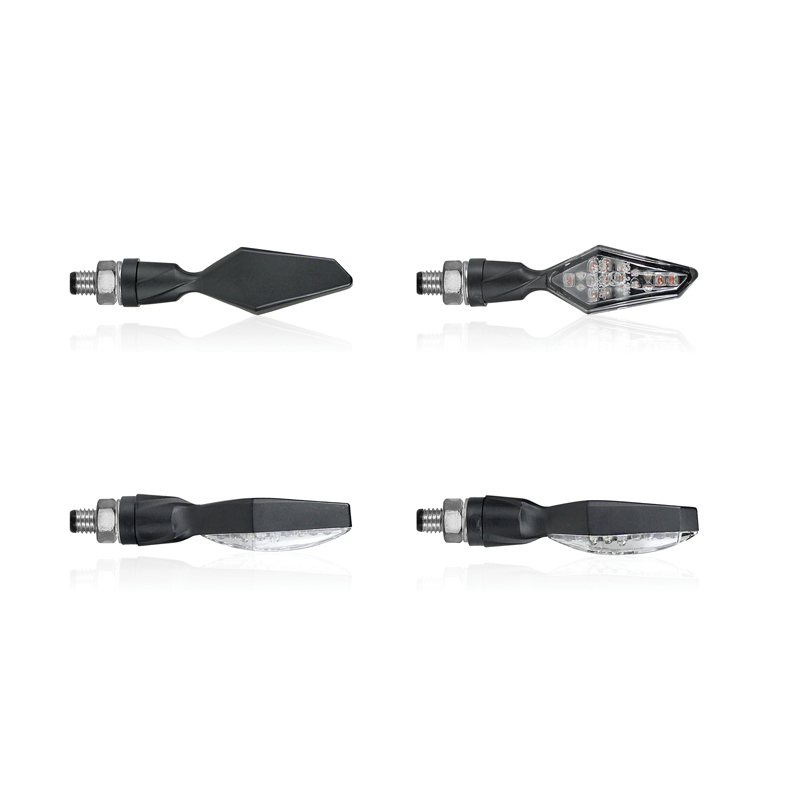 Clignotants à Led Draft Noir/Transparent